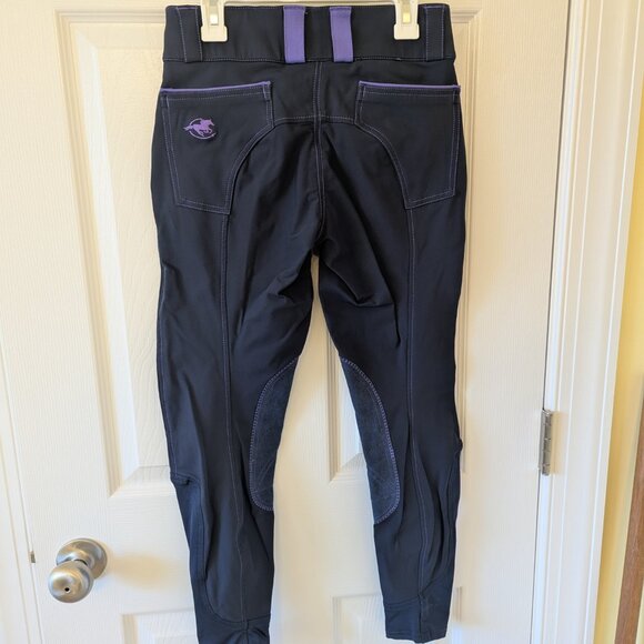 Piper Evolution Breeches - Navy/Iris - Knee Patch 24R - Picture 5 of 7